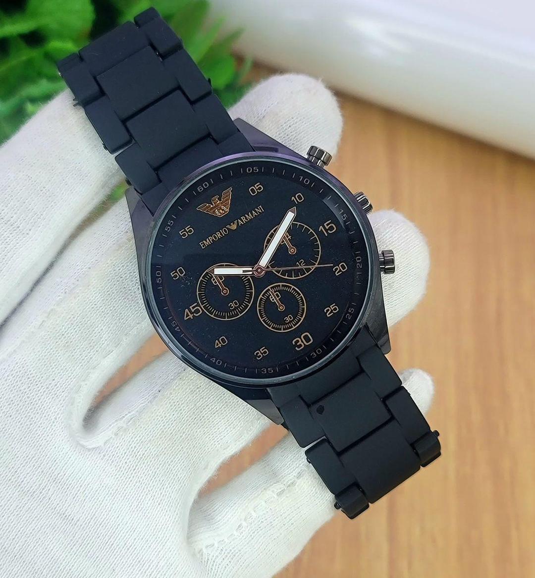 Emporio Arma Chronograph Watch Stainless Steel.
