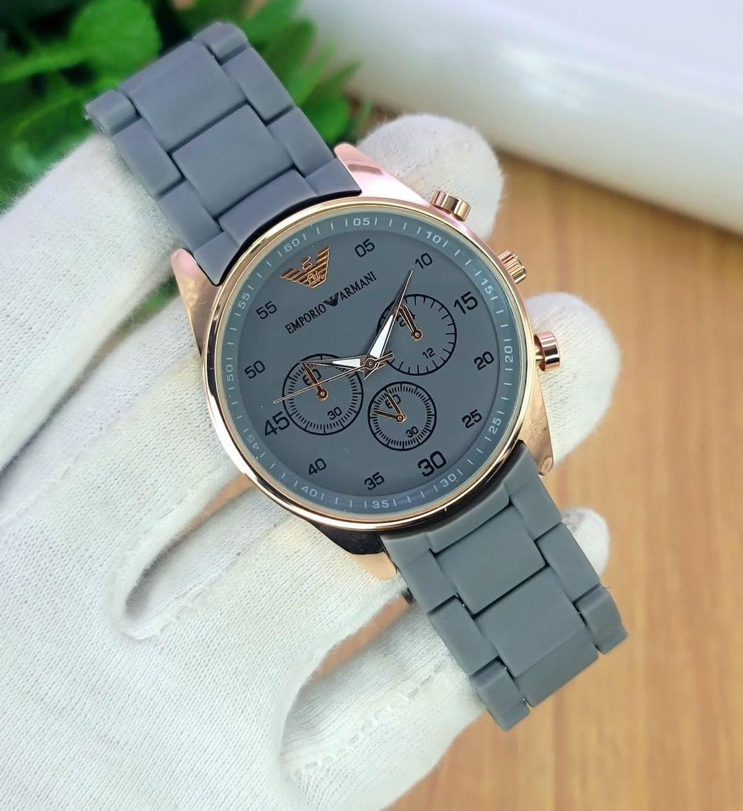 Emporio Arma Chronograph Watch Stainless Steel.
