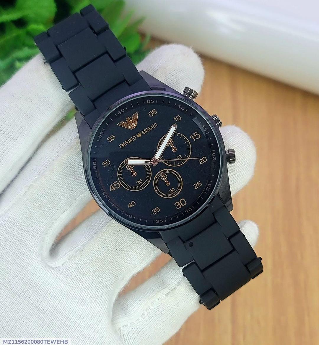 Emporio Arma Chronograph Watch Stainless Steel.