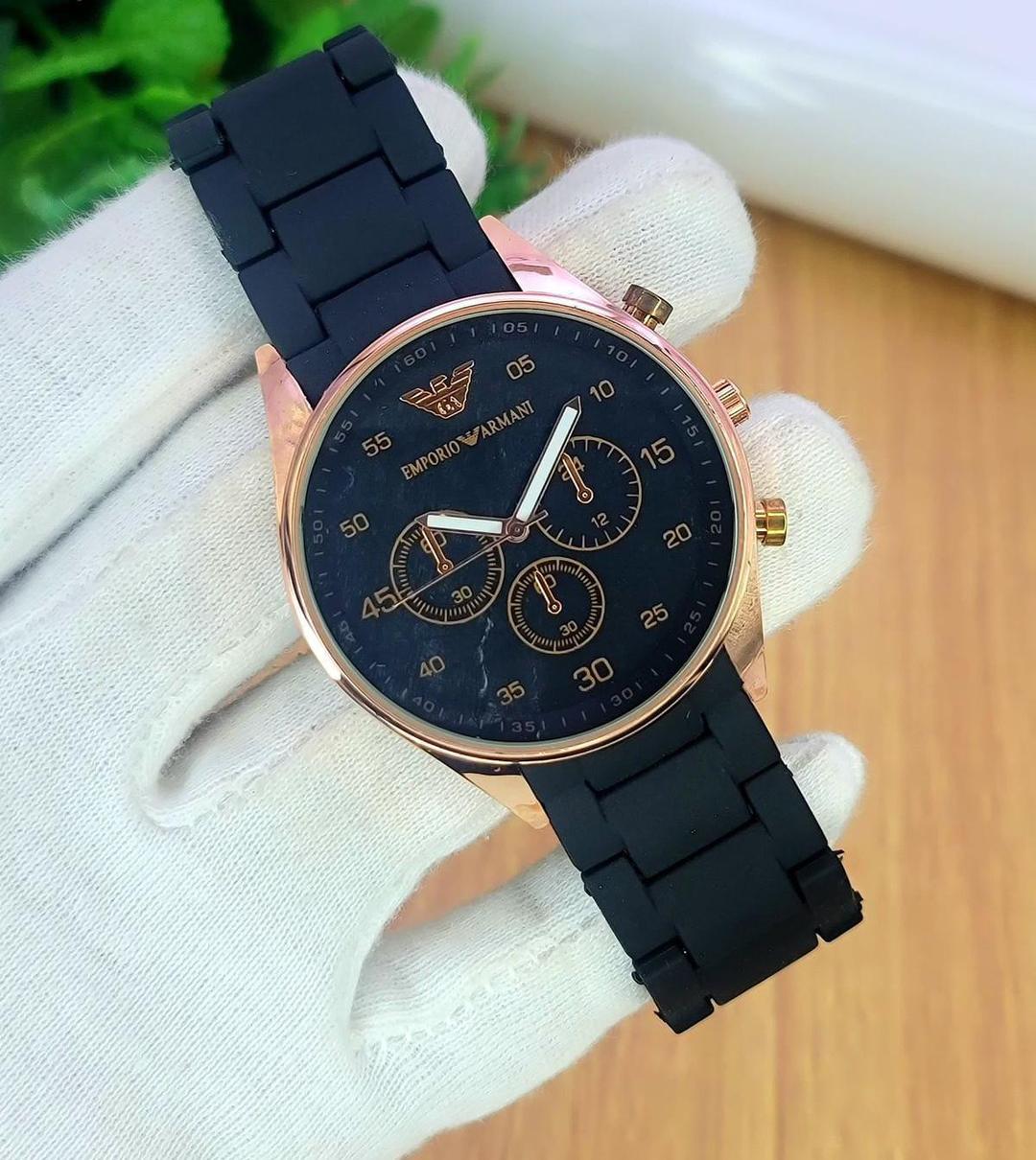 Emporio Arma Chronograph Watch Stainless Steel.