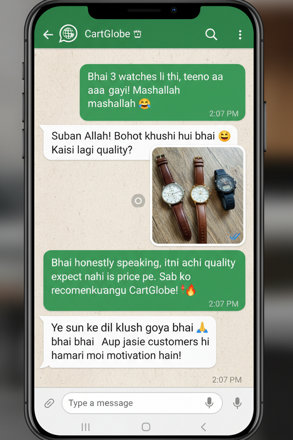 WhatsApp testimonial 1